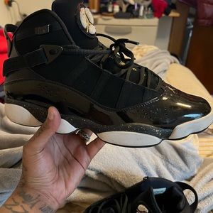 2 pair of jordan 6ring sneakers